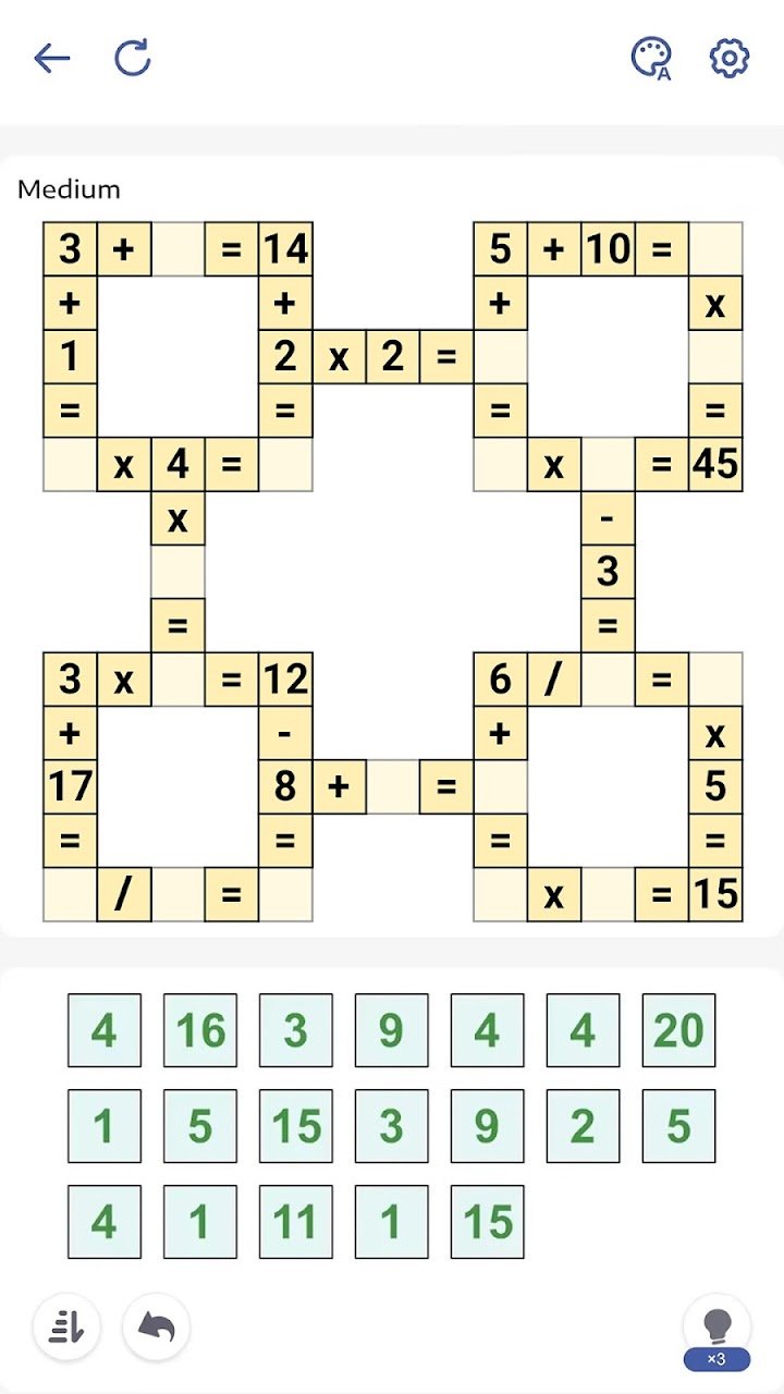 Crossmath® - Math Puzzle Games screenshot