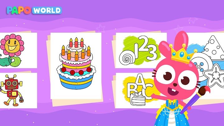 Papo World Kids Coloring Club screenshot