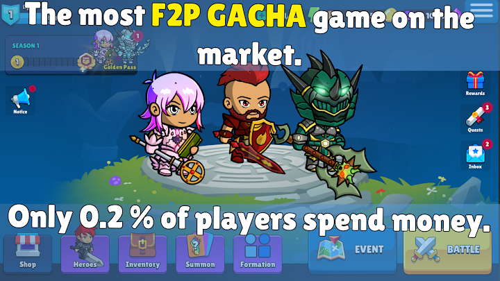Totally Casual Hero RPG Game screenshot