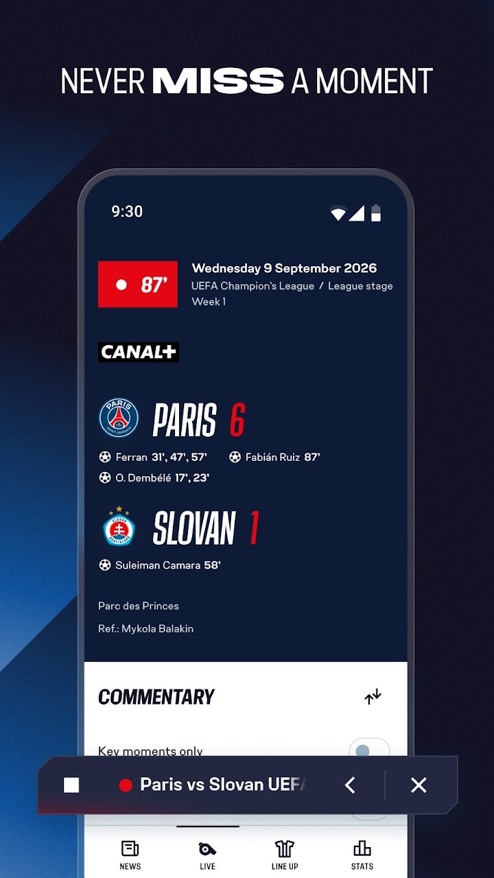 PSG Official screenshot